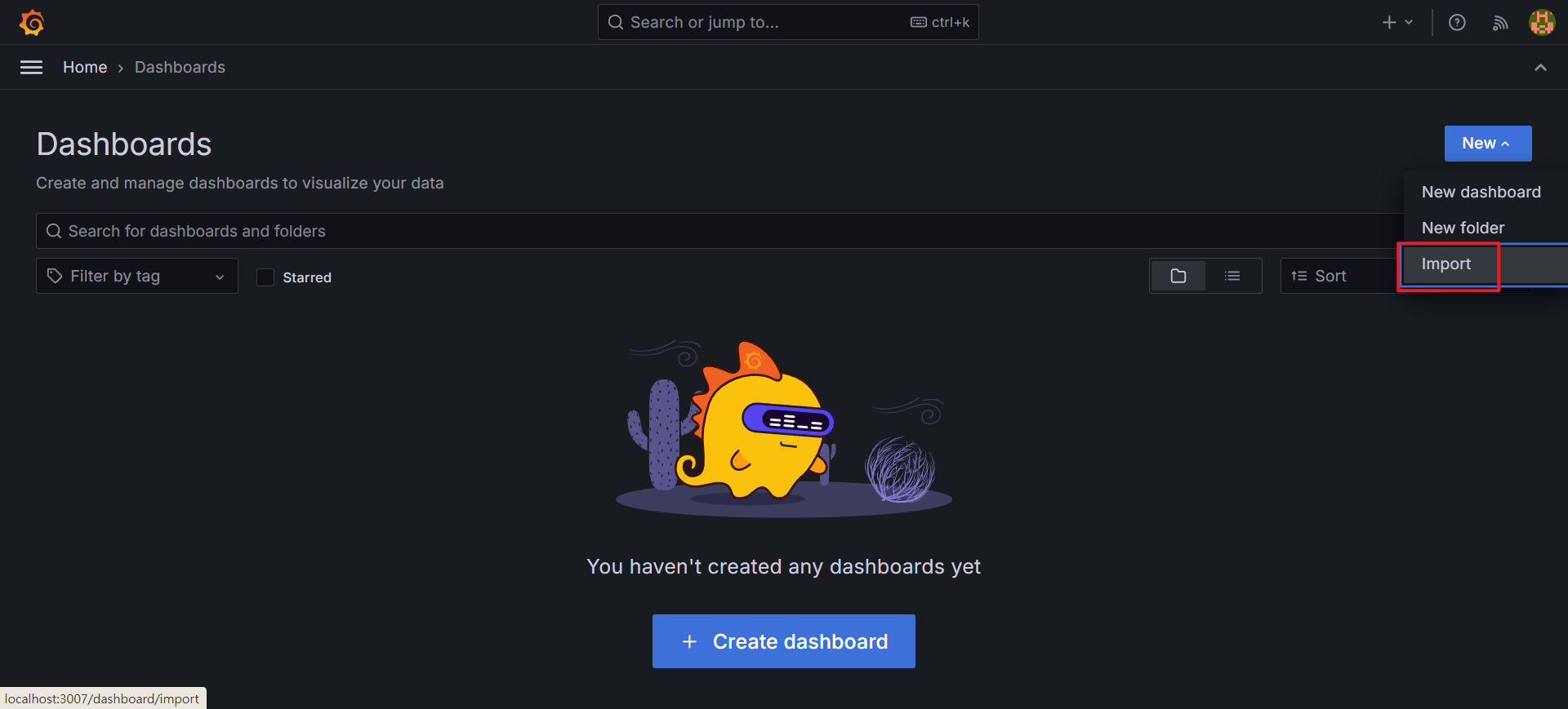 grafana-dashboard-import