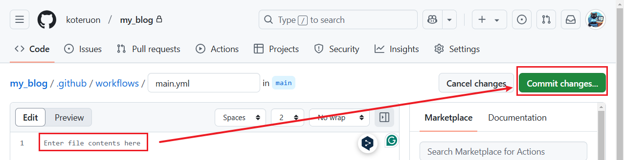 private_repository_action_script
